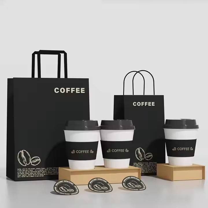 Luxury Bags White - Sacs en papier cartonné blanc de