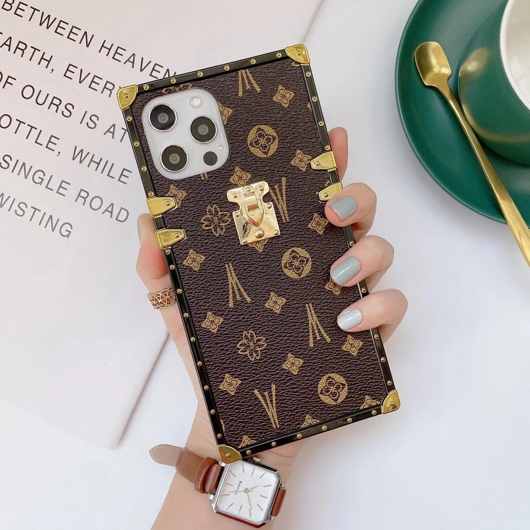 Luxury Bags Quotes - Coque de téléphone carrée en cuir,