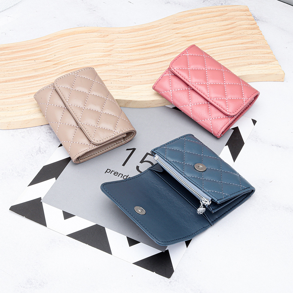 Luxury Bags Names - Porte-cartes matelassé en peau de mouton