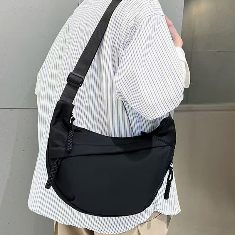 Luxury Bags White - Sac à bandoulière en nylon décontracté