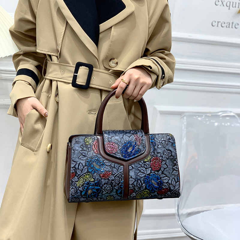 Sac Boston Vintage à Motifs Fl - Luxury Bags Vegan avis et prix