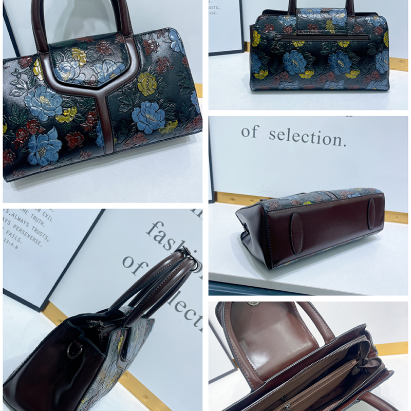 Sac Boston Vintage à Motifs Fl - Luxury Bags Vegan avis et prix