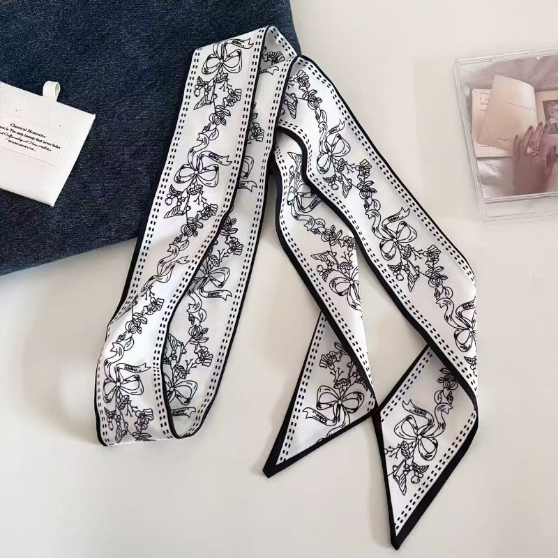 Écharpe longue double face noi - Luxury Bags White avis et prix
