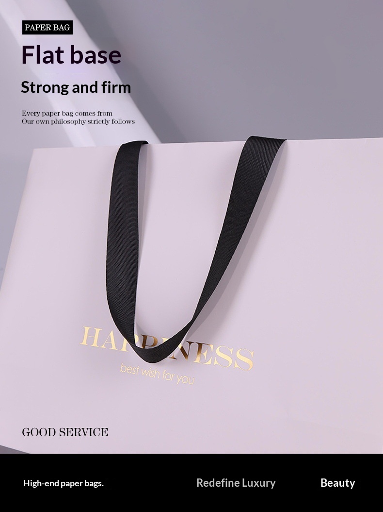 Sacs en papier cartonné blanc  - Luxury Bags White avis et prix