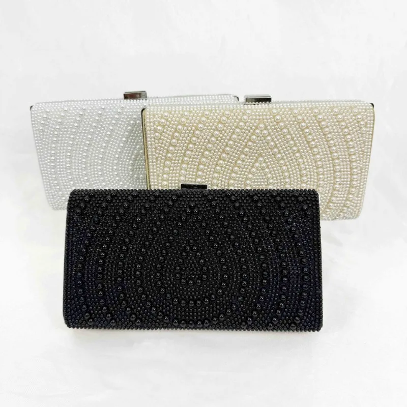 Pochettes de perles blanches p - Luxury Bags White avis et prix