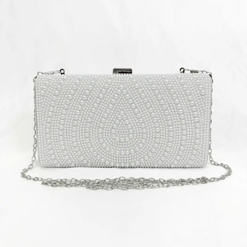 Pochettes de perles blanches p - Luxury Bags White avis et prix