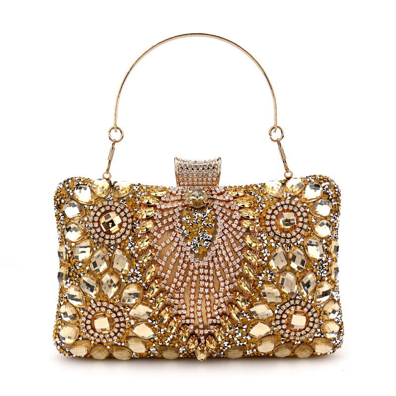 Pochette de soirée à pompon ve - Luxury Bags Green avis et prix