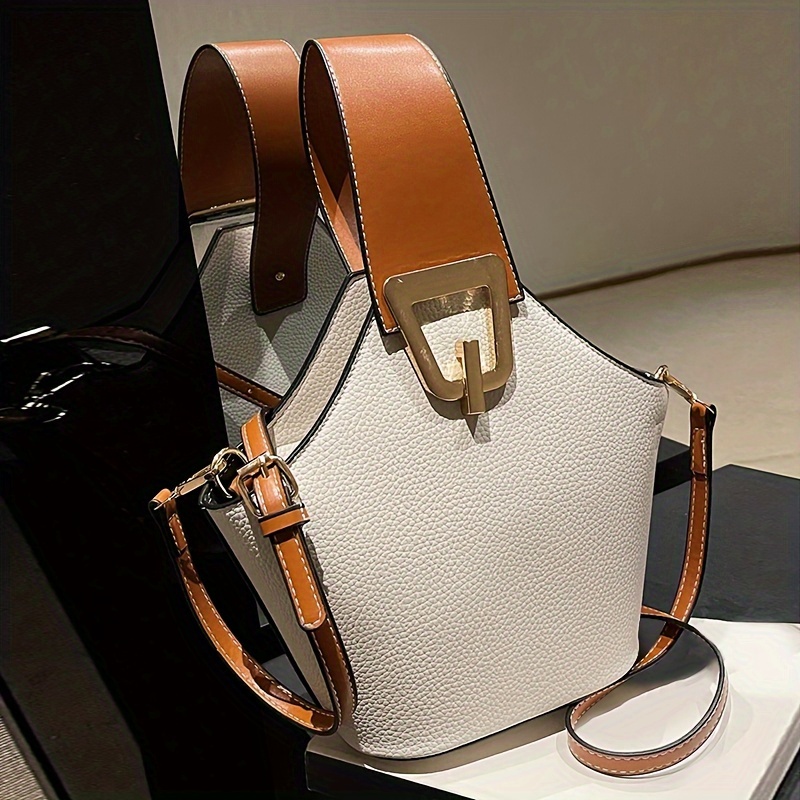 Sac seau élégant blanc texturé - Luxury Bags White avis et prix
