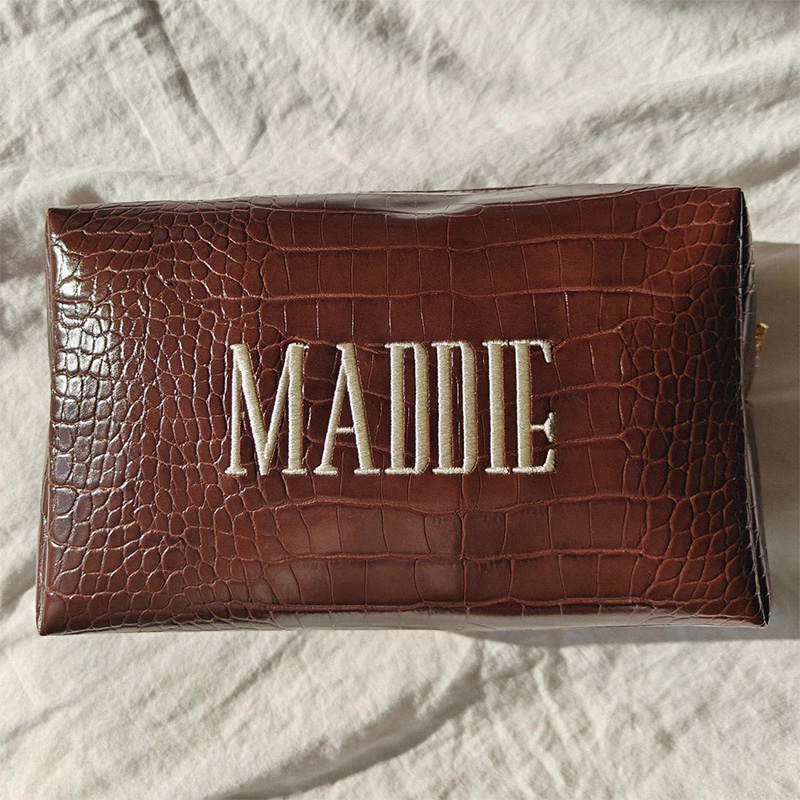 Pochette de maquillage brodée  - Luxury Bags Vegan avis et prix
